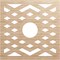 Ekena Millwork Chevron Wood Fretwork Pierced Ceiling Medallion, Alder, 26"OD x 6 3/4"ID x 3/8"T CMWP26X26X0375CHAL - alternate 1